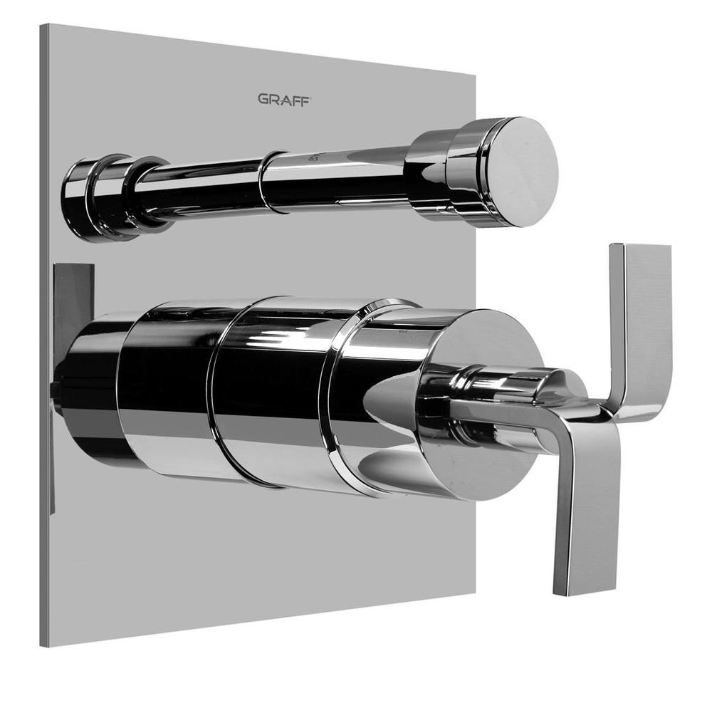 Graff - Sade/Targa/Luna Pressure Balancing Valve Trim with Handle and Diverter (Trim) - Polished Chrome