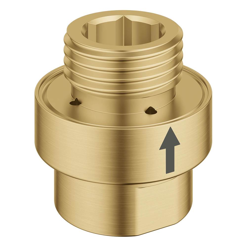 Grohe - 1/2 Inline Vacuum Breaker - Brushed Cool Sunrise