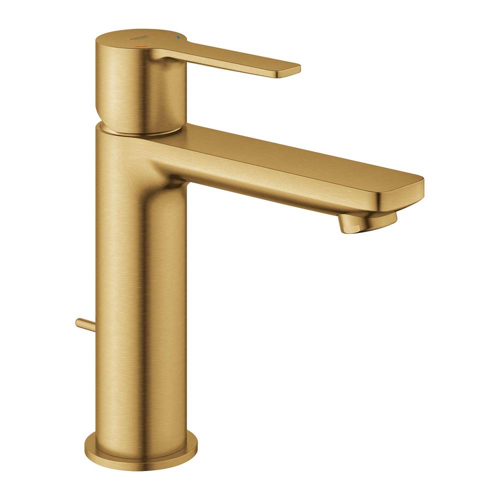 Grohe - Single Hole Single-Handle S-Size Bathroom Faucet 1.2 GPM - Brushed Cool Sunrise