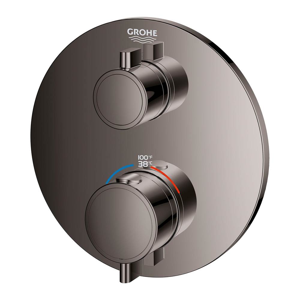 Grohe - Single Function 2-Handle Thermostatic Valve Trim - Hard Graphite