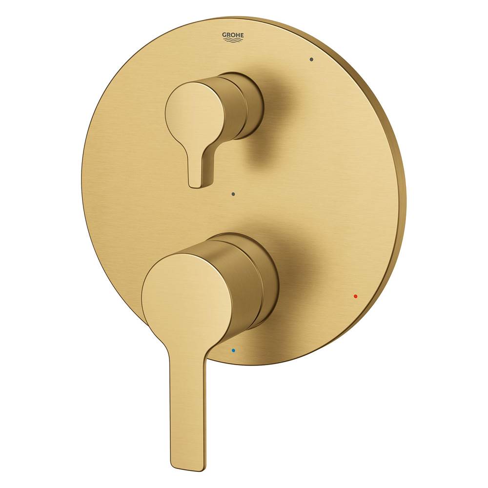 Grohe - LINEARE PRESSURE BALANCE VALVE TRIM WITH 2-WAY DIVERTER WITH CARTRIDGE - Brushed Cool Sunrise