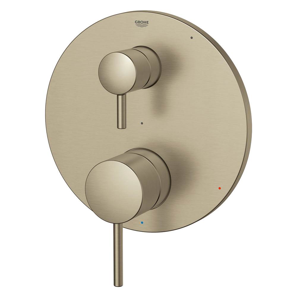 Grohe - TIMELESS PRESSURE BALANCE VALVE TRIM WITH 2-WAY DIVERTER WITH CARTRIDGE - Brushed Nickel