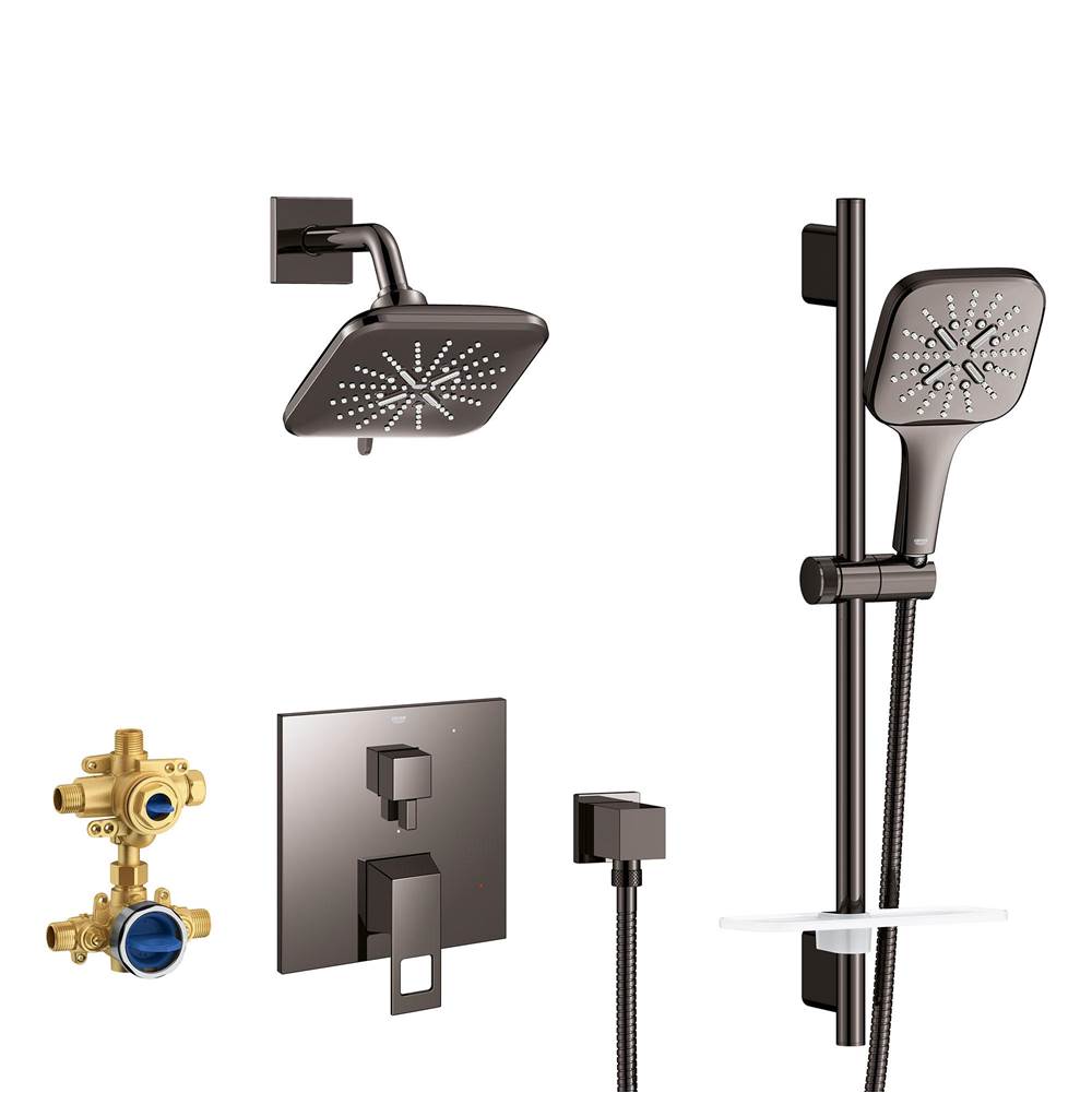 Grohe - EUROCUBE PRESSURE BALANCE SHOWER SET - Hard Graphite