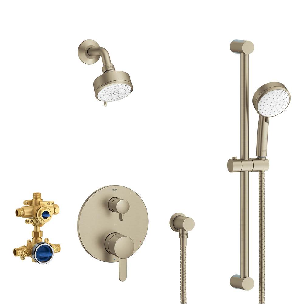 Grohe - COSMOPOLITAN PRESSURE BALANCE SHOWER SET - Brushed Nickel
