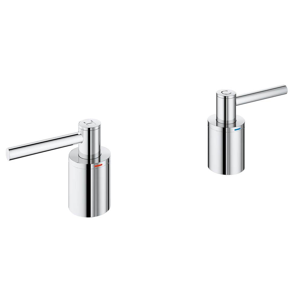 Grohe - Lever Handles (Pair) for Tub Fillers - Chrome