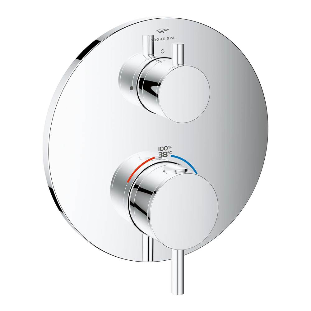 Grohe - Single Function 2-Handle Thermostatic Valve Trim - Chrome