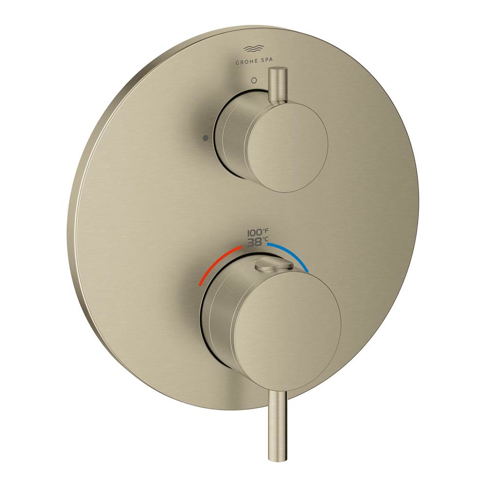 Grohe - Single Function 2-Handle Thermostatic Valve Trim - Brushed Nickel