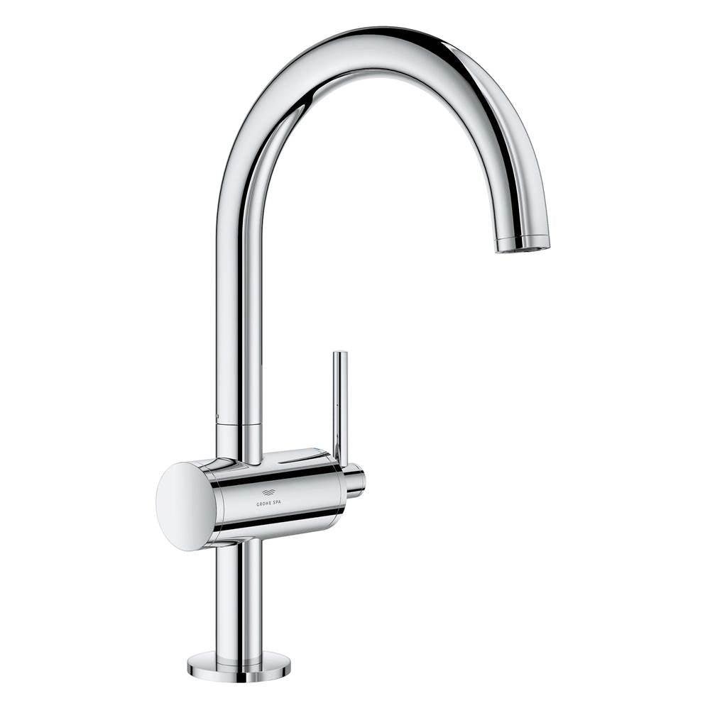 Grohe - Single Hole Single-Handle L-Size Bathroom Faucet 1.2 GPM - Chrome