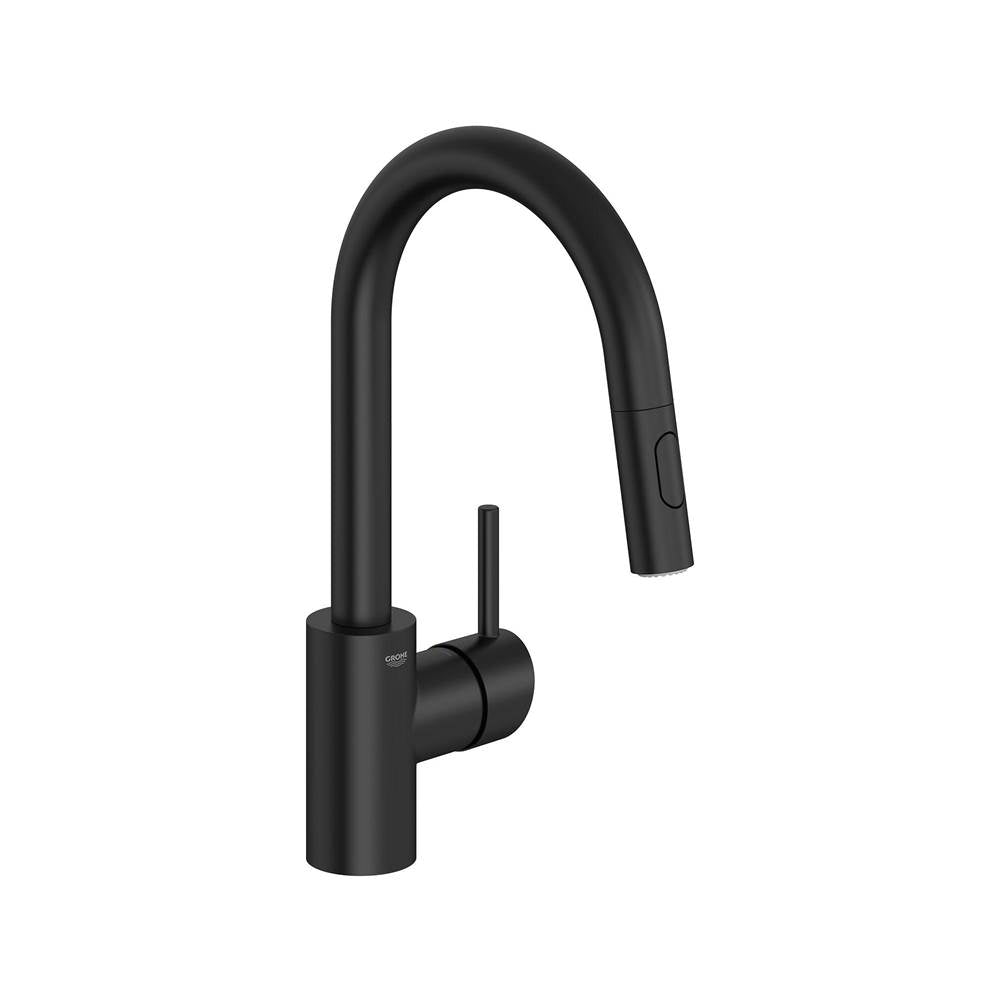 Grohe - Single-Handle Pull Down Bar Faucet 1.75 GPM - Matte Black