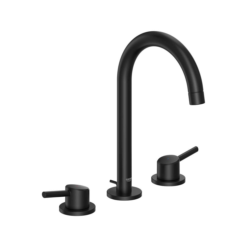 Grohe - 8-inch Widespread 2-Handle L-Size Bathroom Faucet 1.2 GPM - Matte Black