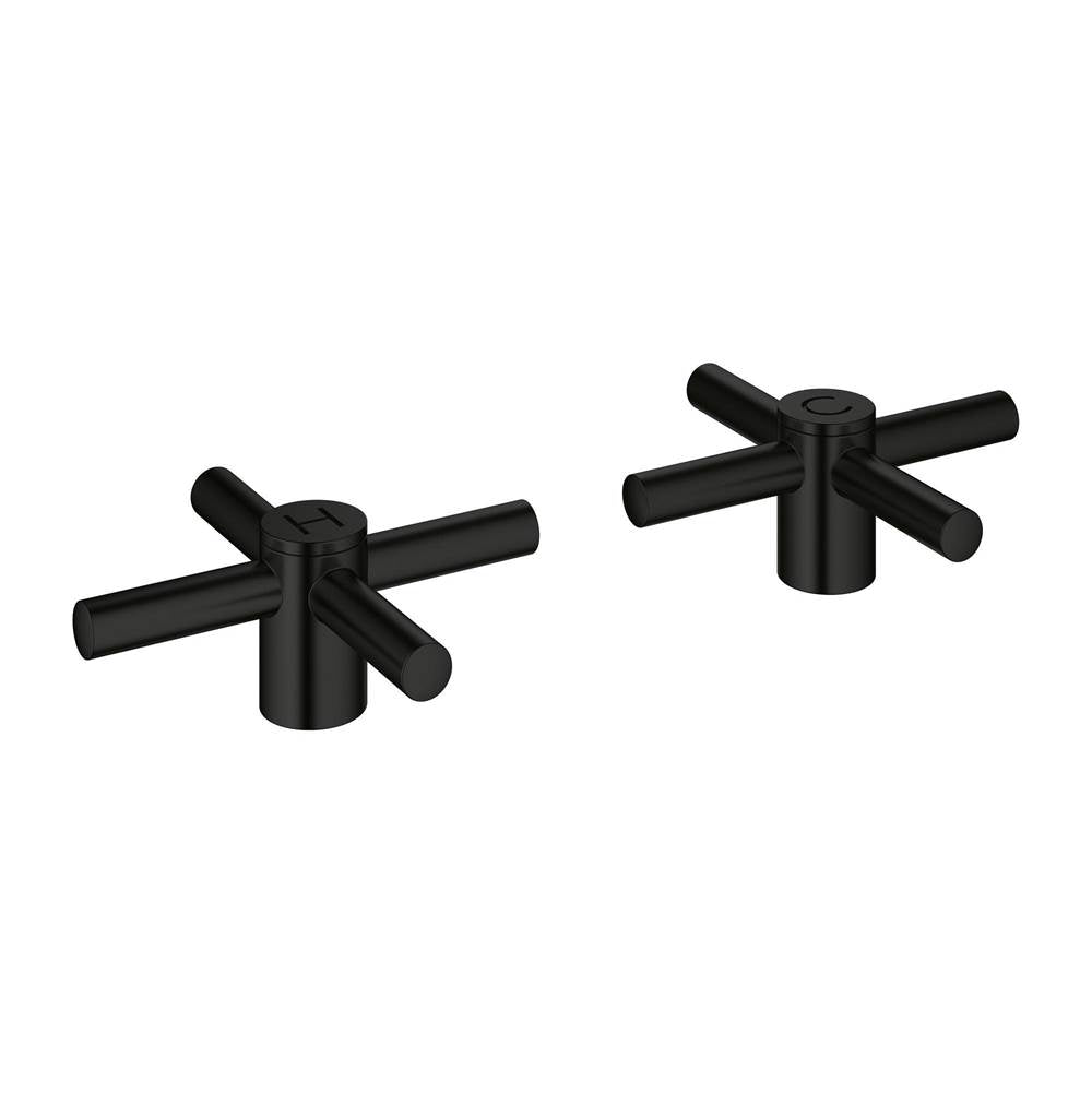 Grohe - Cross Handles (Pair) - Matte Black