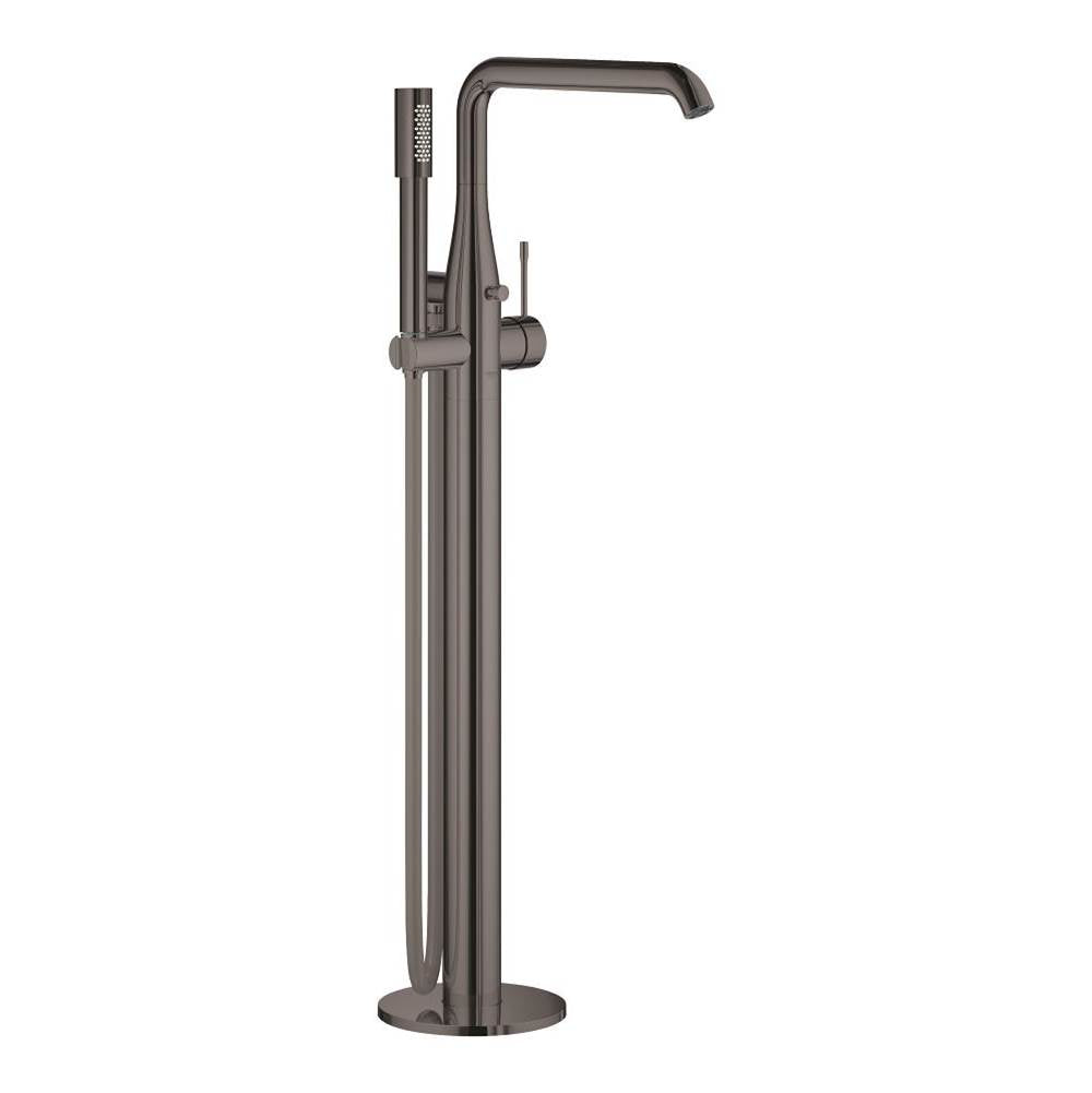 Grohe - Single-Handle Freestanding Tub Faucet with 1.75 GPM Hand Shower - Hard Graphite