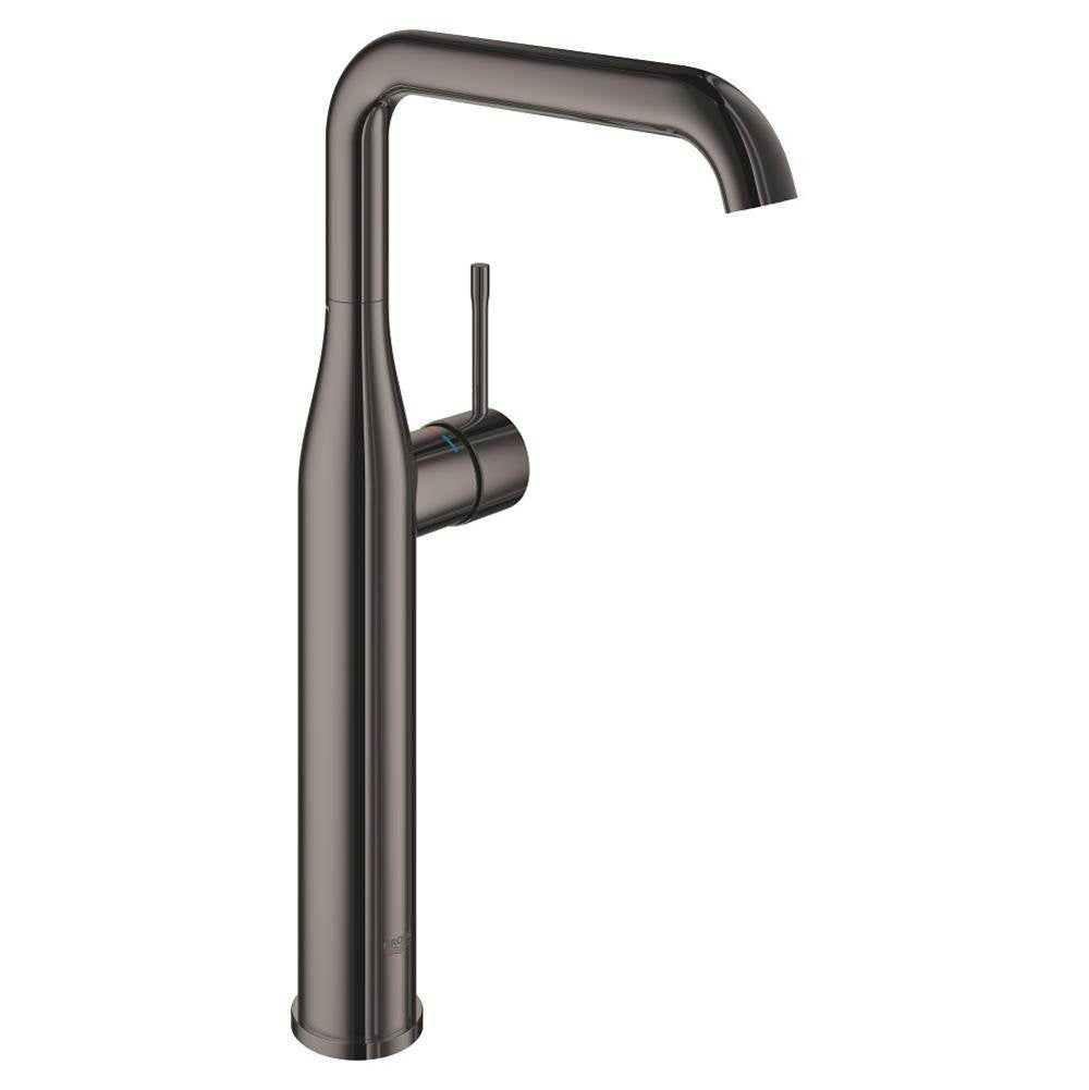 Grohe - Single Hole Single-Handle Deck Mount Vessel Sink Faucet 1.2 GPM - Hard Graphite