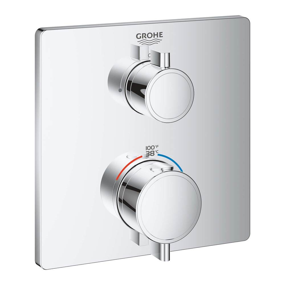 Grohe - Dual Function 2-Handle Thermostatic Valve Trim - Chrome