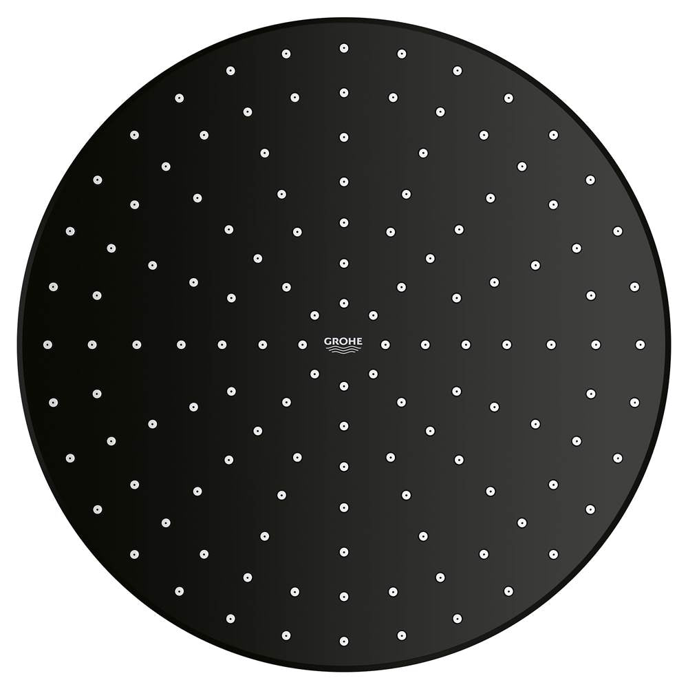 Grohe - 310 Mono Shower Head, 12 - 1 Spray, 1.75 gpm - Matte Black