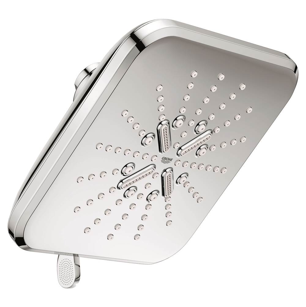 Grohe - Shower Head, 6-1/2 - 3 Sprays, 1.75gpm - Chrome