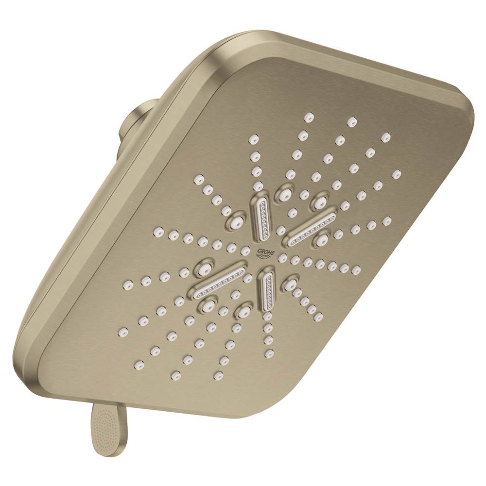 Grohe - Shower Head, 6-1/2 - 3 Sprays, 1.75gpm - Brushed Nickel