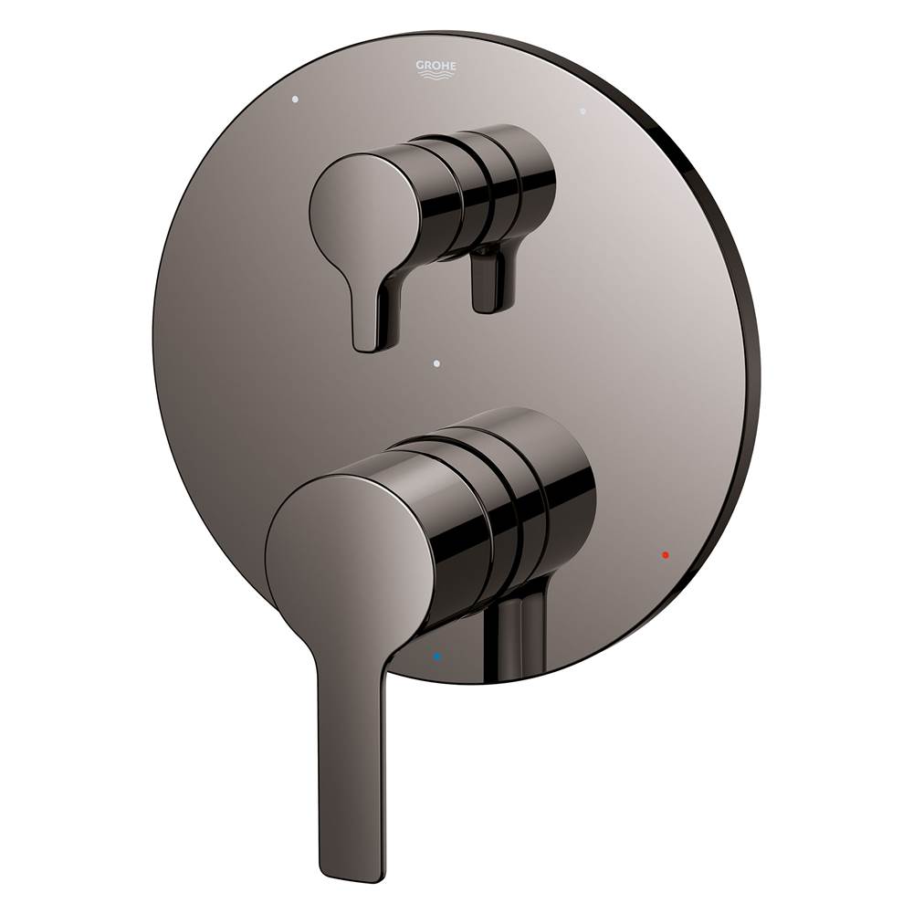 Grohe - LINEARE PRESSURE BALANCE VALVE TRIM WITH 3-WAY DIVERTER WITH CARTRIDGE - Hard Graphite