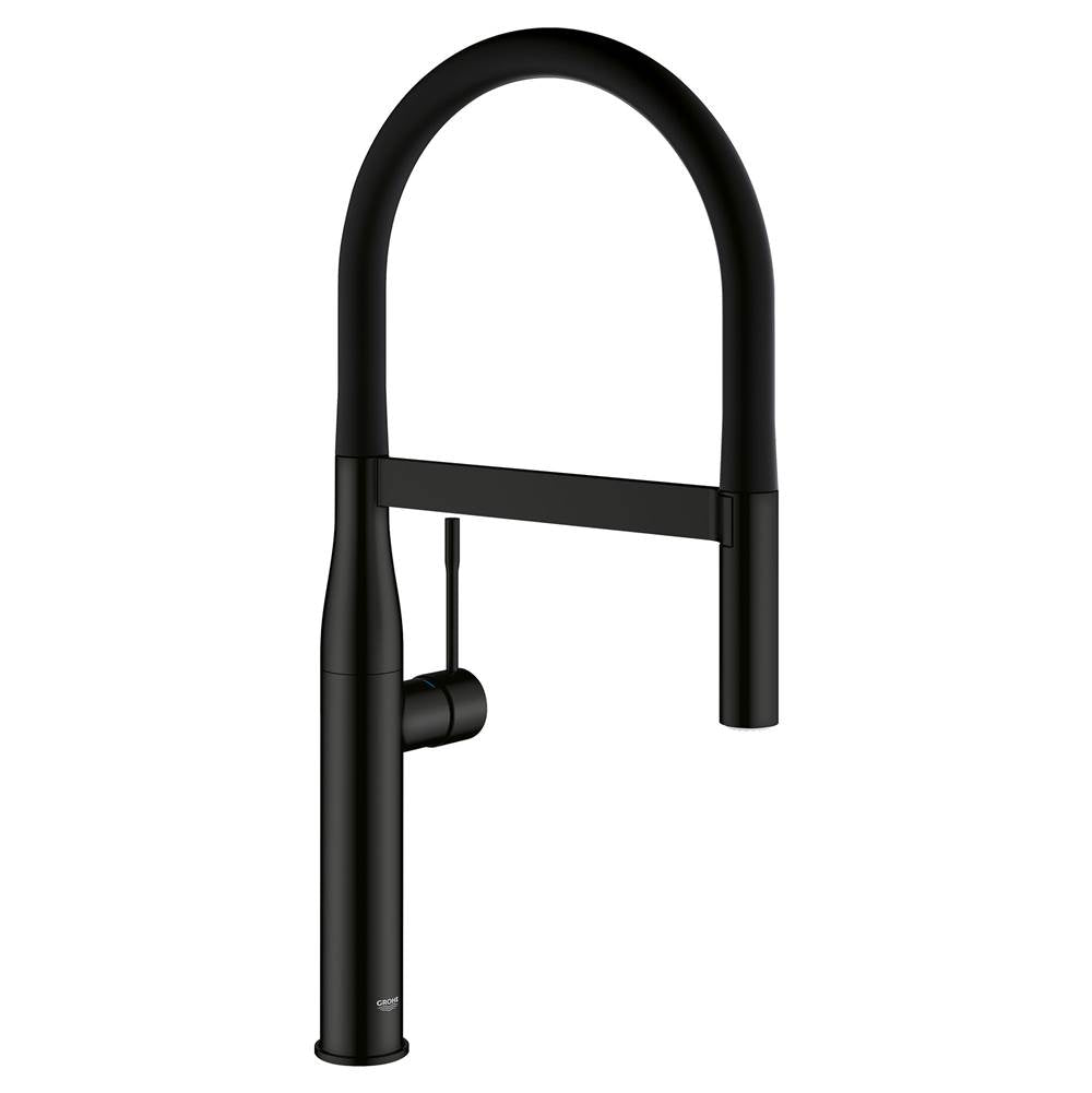 Grohe - Single-Handle Semi-Pro Dual Spray Kitchen Faucet 1.75 GPM - Matte Black