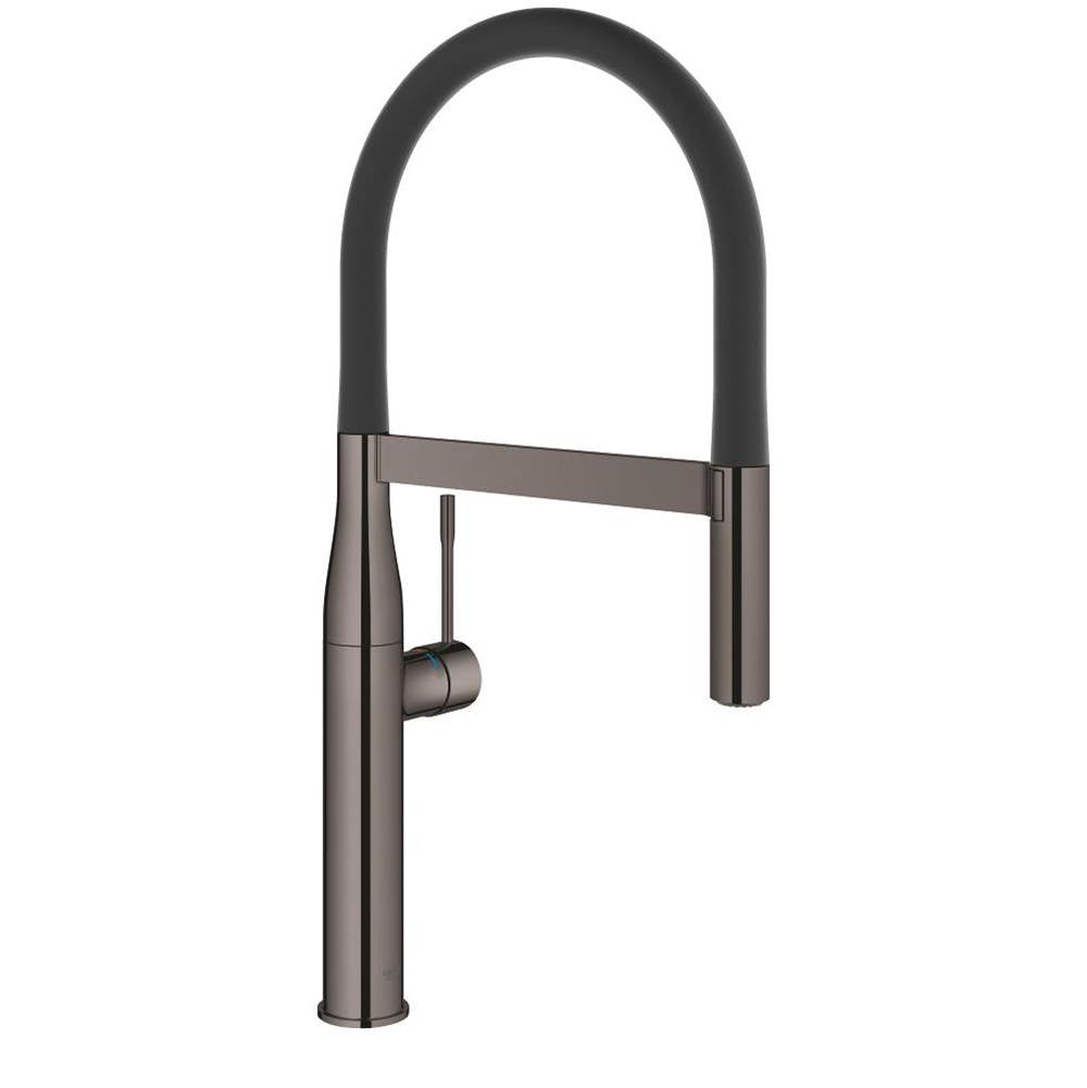 Grohe - Single-Handle Semi-Pro Dual Spray Kitchen Faucet 1.75 GPM - Hard Graphite