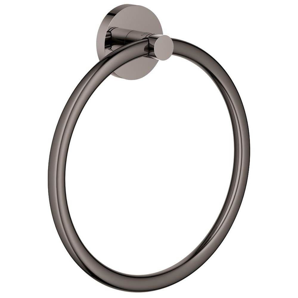 Grohe - 8 Towel Ring - Hard Graphite