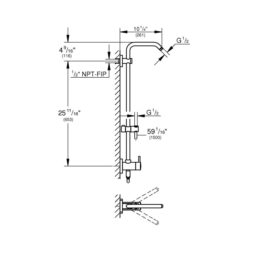 25 Shower System