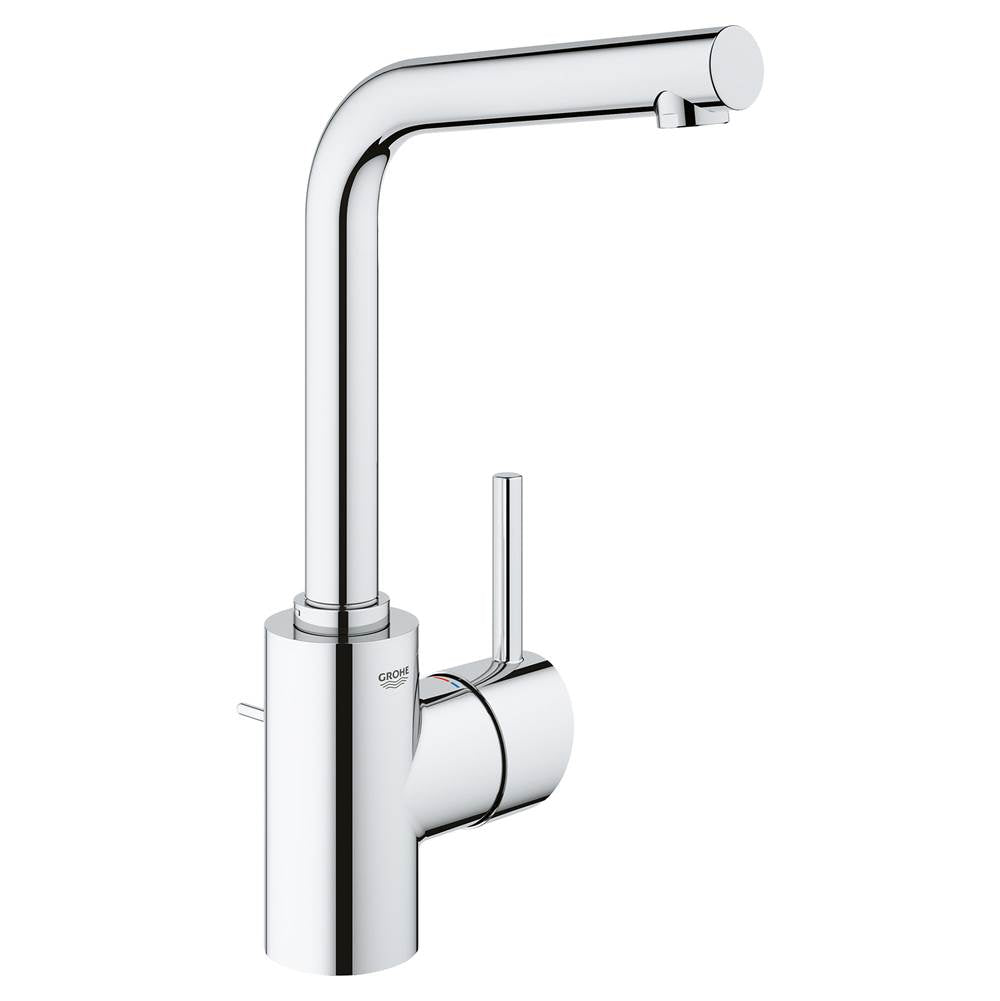 Grohe - Single Hole Single-Handle L-Size Bathroom Faucet 1.2 GPM - Chrome