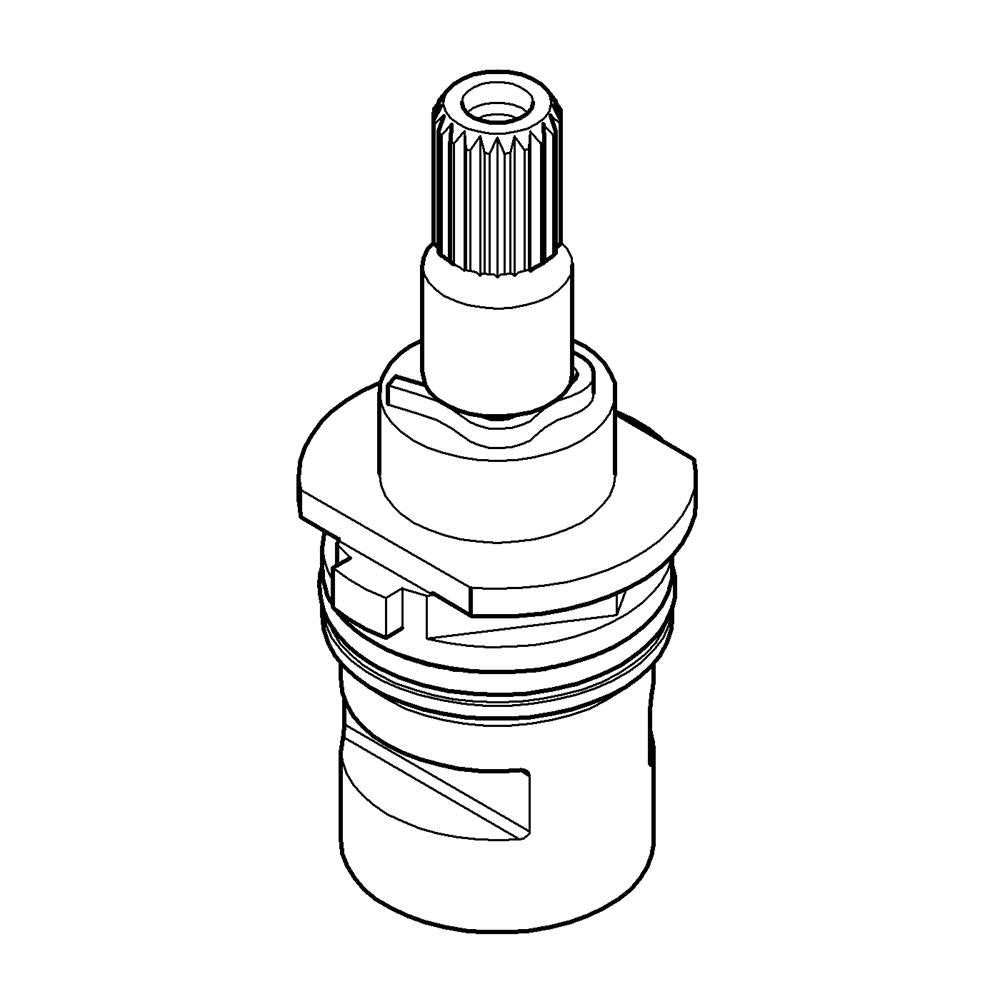 Grohe - Headpart 1/2, Ceramic, Right - Chrome