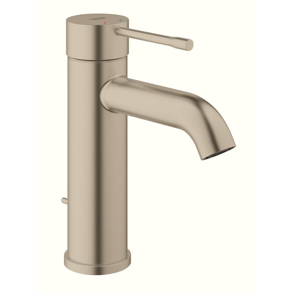Grohe - Single Hole Single-Handle S-Size Bathroom Faucet 1.2 GPM - Brushed Nickel