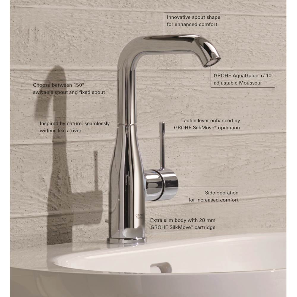 Single Hole Single-Handle L-Size Bathroom Faucet 1.2 GPM