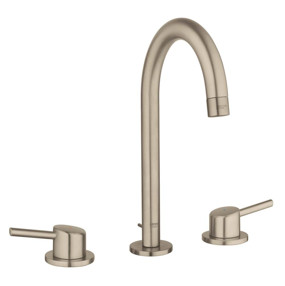 Grohe - 8-inch Widespread 2-Handle L-Size Bathroom Faucet 1.2 GPM - Brushed Nickel