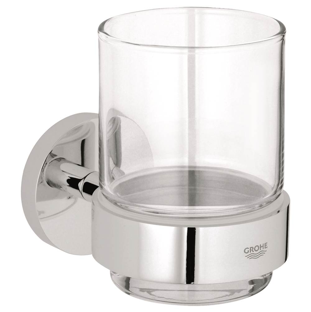 Grohe - Glass with Holder - Chrome