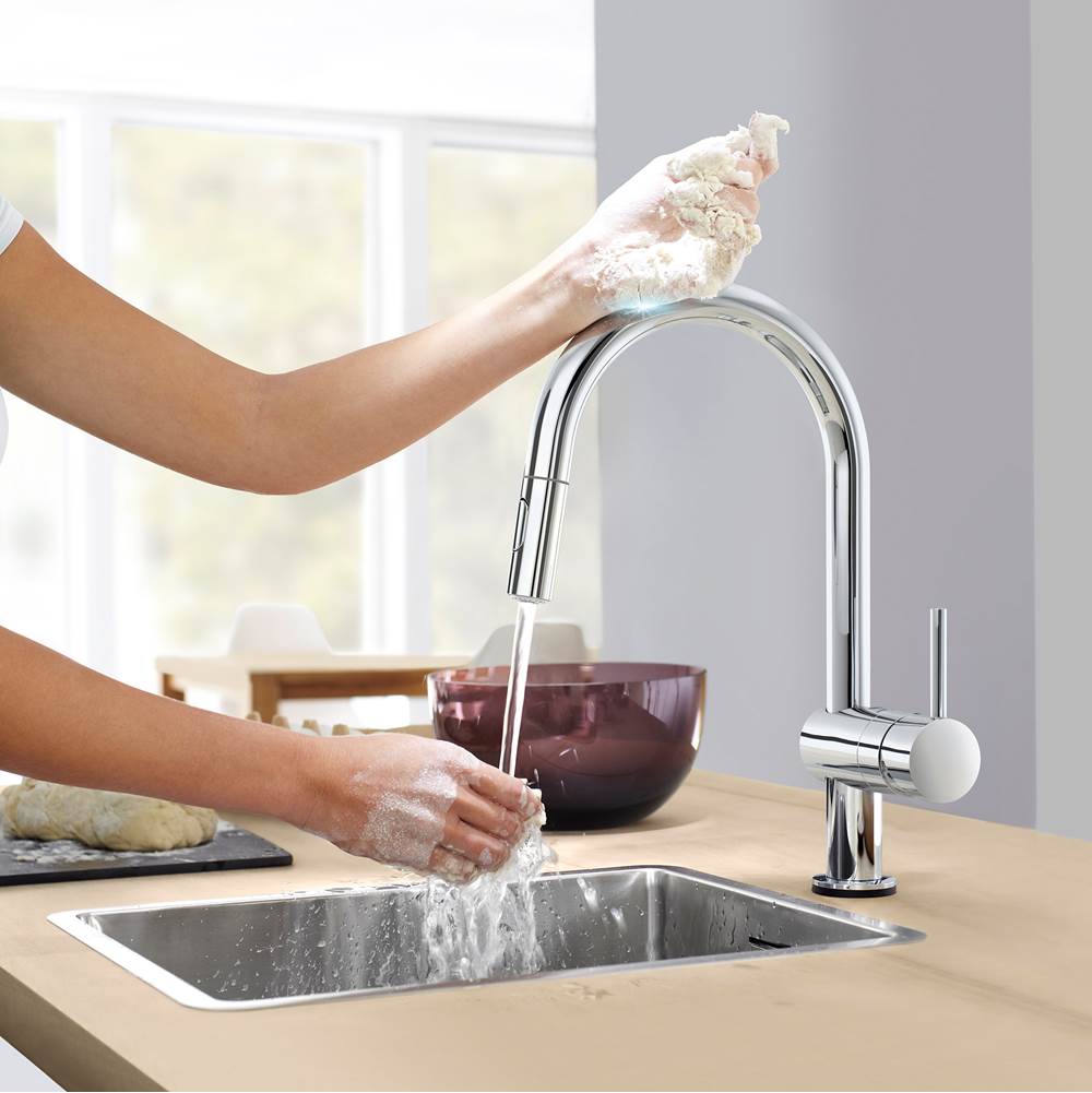 Single-Handle Pull Down Kitchen Faucet Dual Spray 1.75 GPM with Touch Technology