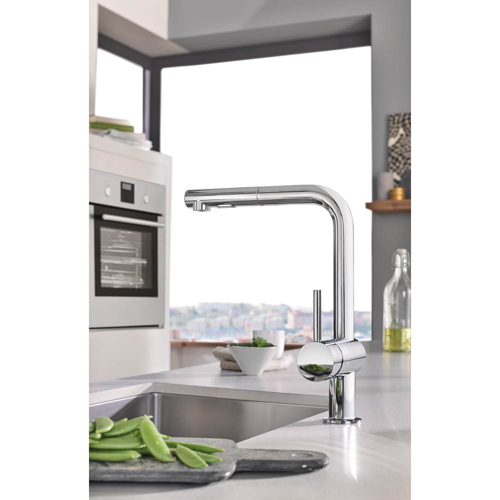 Single-Handle Pull-Out Kitchen Faucet Dual Spray 1.75 GPM
