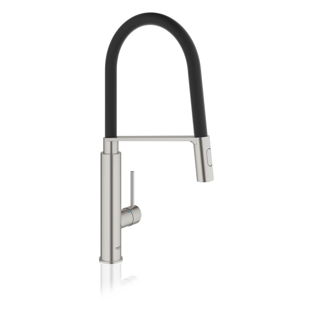Grohe - Single-Handle Semi-Pro Dual Spray Kitchen Faucet 1.75 GPM - Supersteel