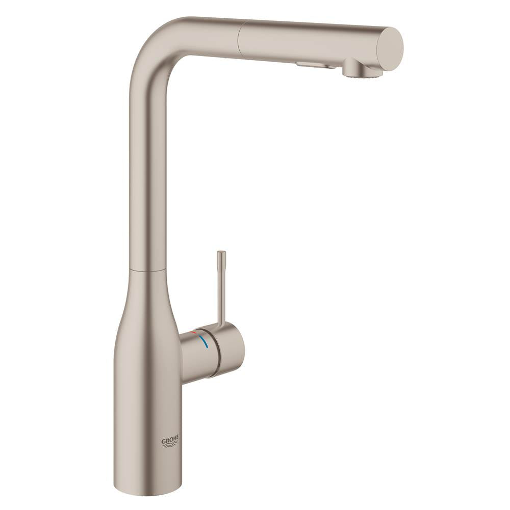Grohe - Single-Handle Pull-Out Kitchen Faucet Dual Spray 1.75 GPM - Supersteel