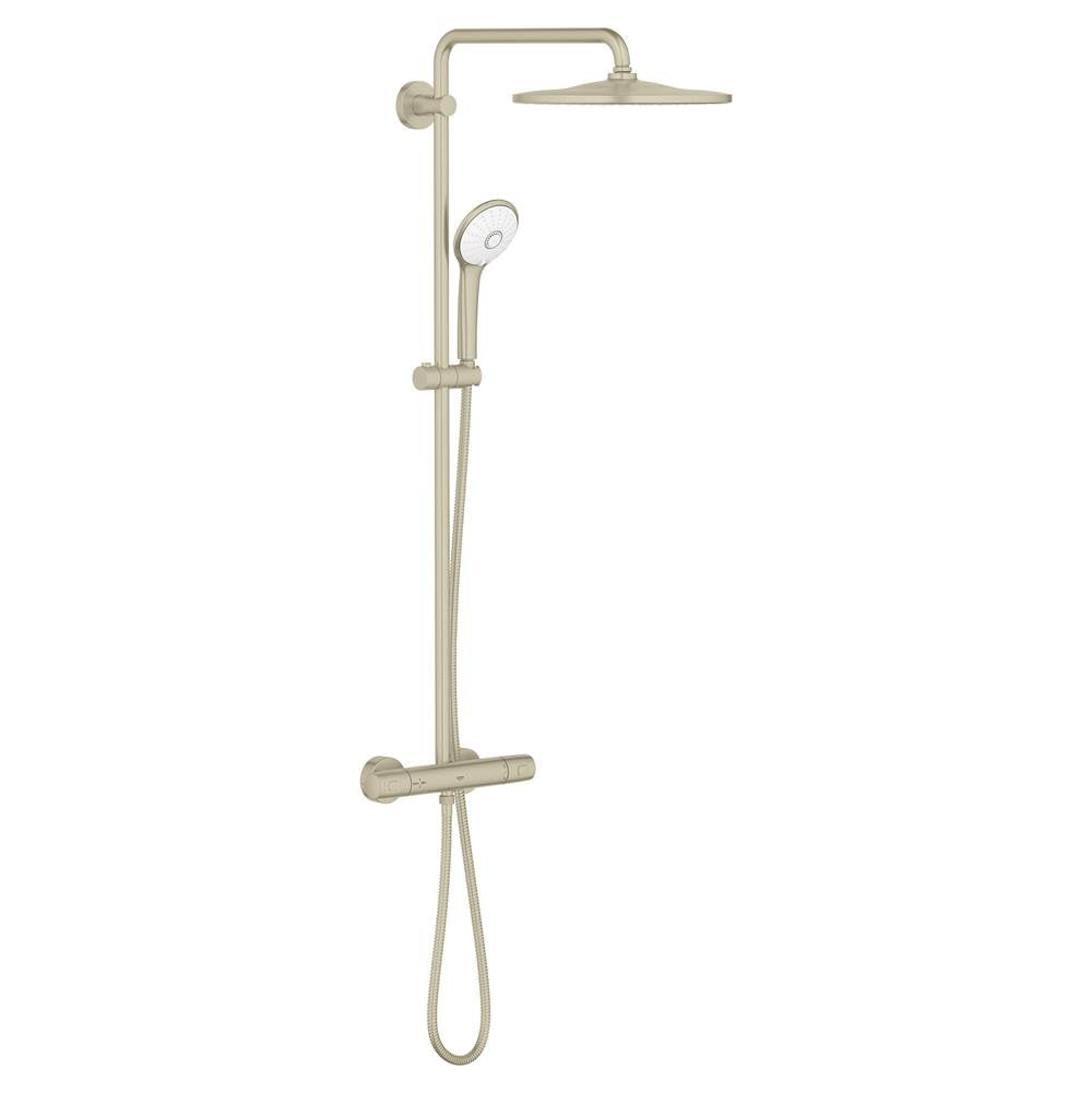 Grohe - 310 CoolTouch Thermostatic Shower System, 1.75gpm - Brushed Nickel