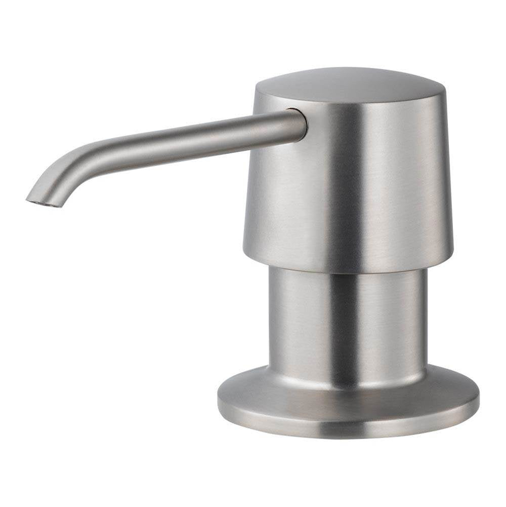 Hamat - Soap Dispenser with Pump and Bottle in Brushed Nickel - Brushed Nickel