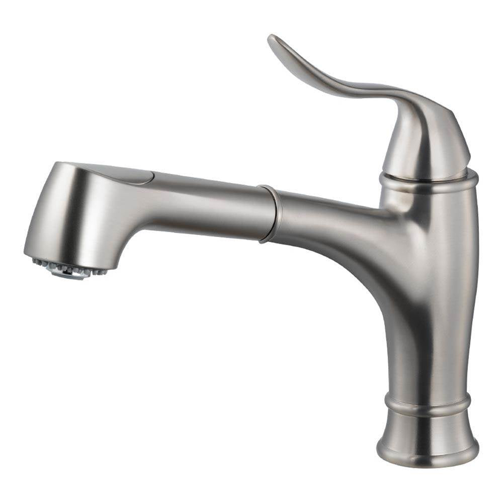 Hamat - Ariana Dual Function Pull Out Kitchen Faucet in Brushed Nickel - Brushed Nickel