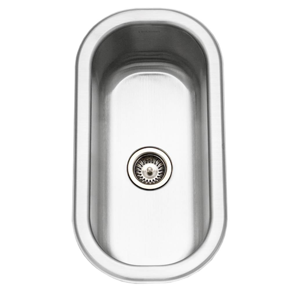 Hamat - Aspect 10'' Undermount Stainless Steel Compact Bar/Prep Sink, Bulk Pack - Stainless Steel