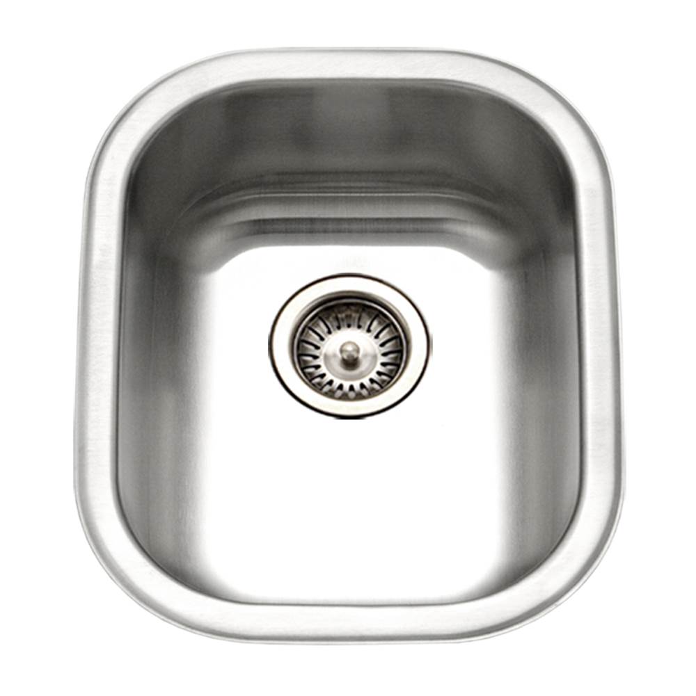 Hamat - Aspect 14'' Undermount Medium Bowl Bar/Prep Sink, Bulk Pack - Stainless Steel