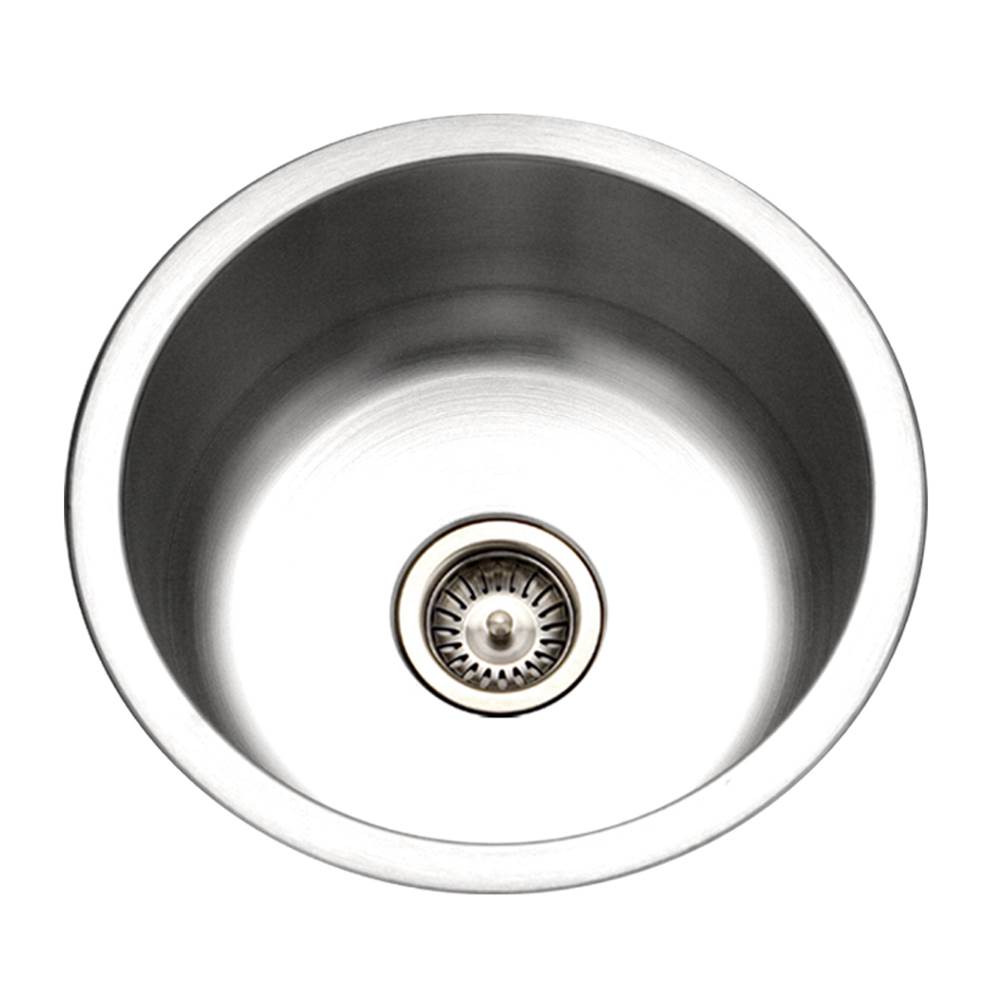 Hamat - Aspect 18'' Undermount Round Bar/Prep Sink - Stainless Steel