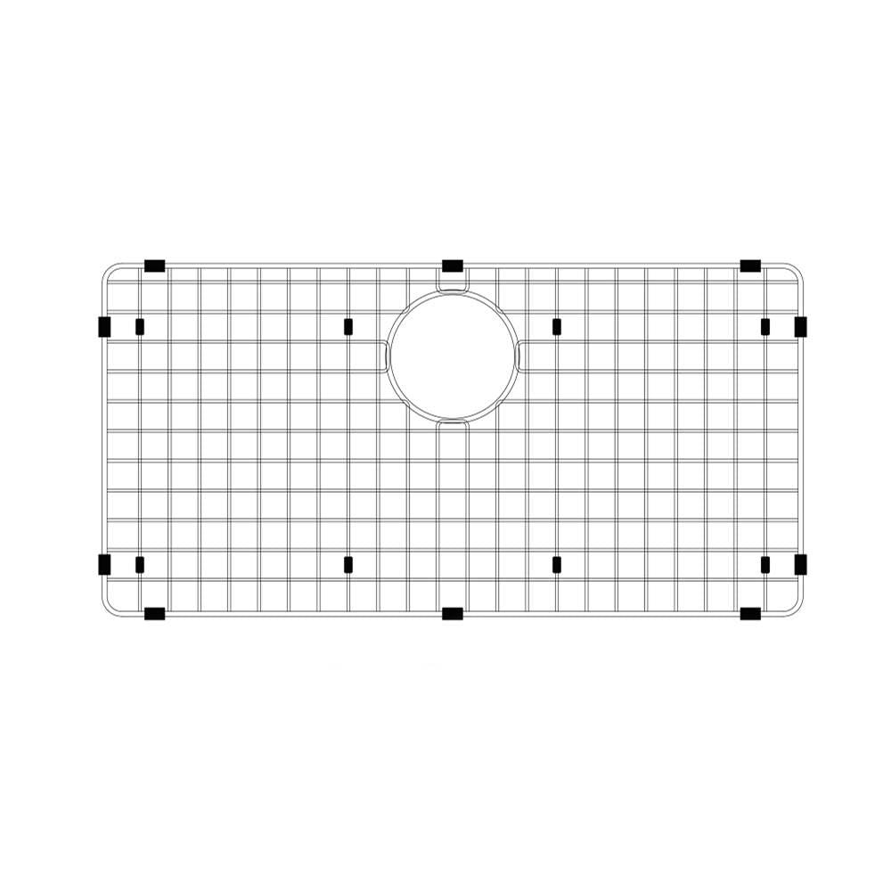 Hamat - 27-3/4'' x 14'' Wire Grate Bottom Grid - Stainless Steel