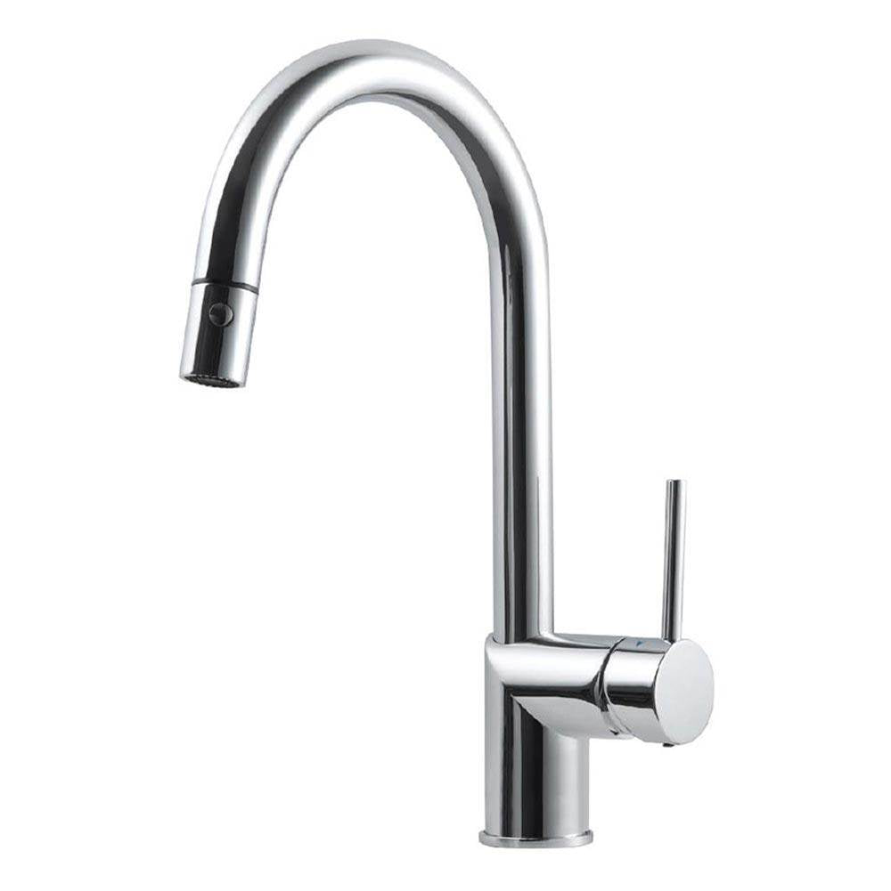 Hamat - Gal Dual Function Pull Down Kitchen Faucet in Polished Chrome - Polished Chrome
