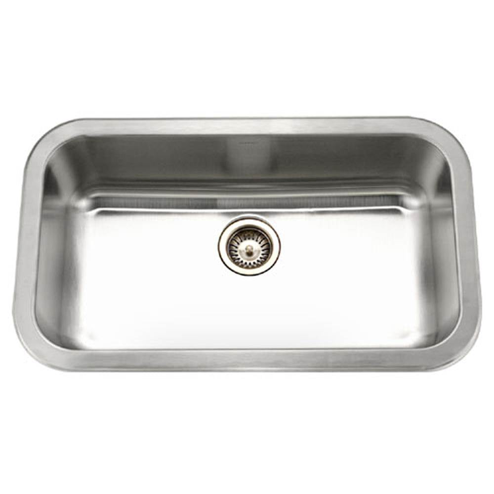 Hamat - Gourmet 32'' Undermount Stainless Steel Single Bowl Kitchen Sink, Bulk Pack - Stainless Steel