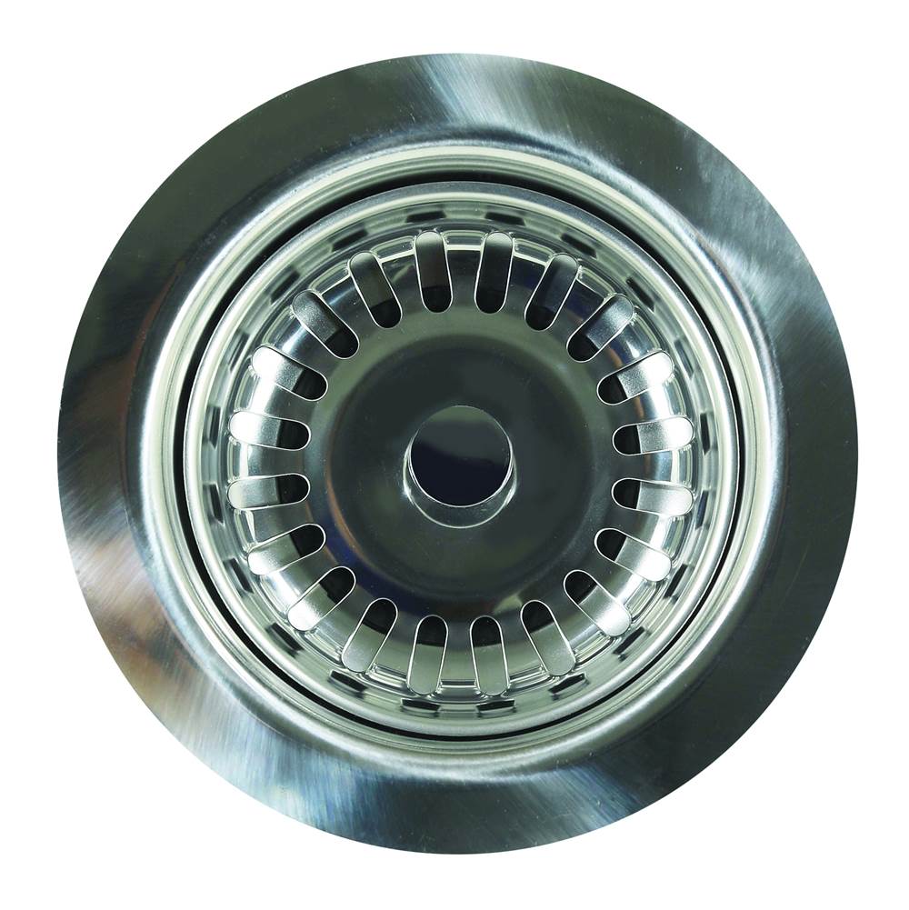 Hamat - 3-1/2'' Polished Stainless Basket Strainer - Polished Stainless Steel