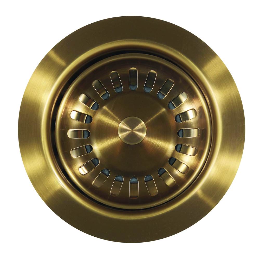Hamat - 3-1/2'' Brushed Brass Basket Strainer - Brushed Brass