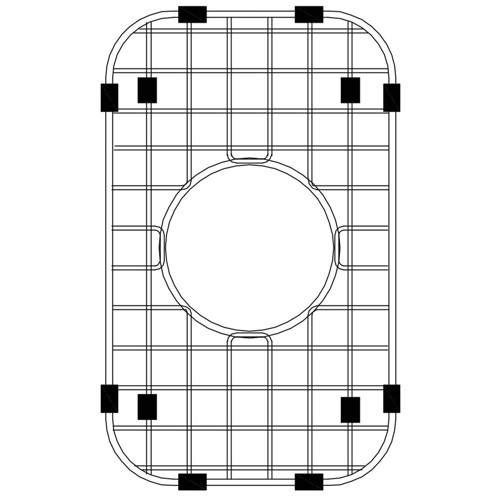 Hamat - 8-7/16'''' x 13-7/8'' Wire Grate/Bottom Grid - Stainless Steel