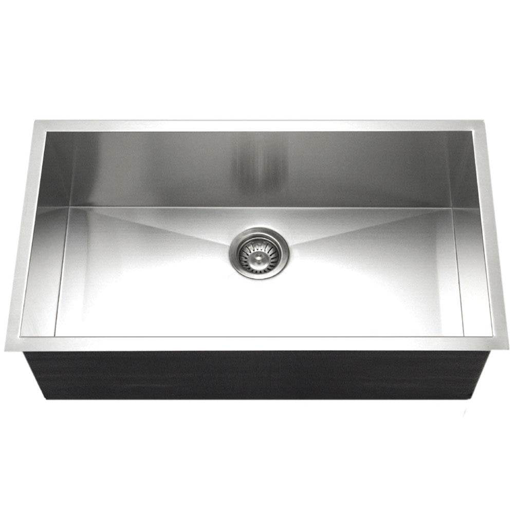 Hamat - Prizm 32'' ADA Zero Radius Undermount Stainless Steel Sink, 5-1/2'' Depth - Stainless Steel