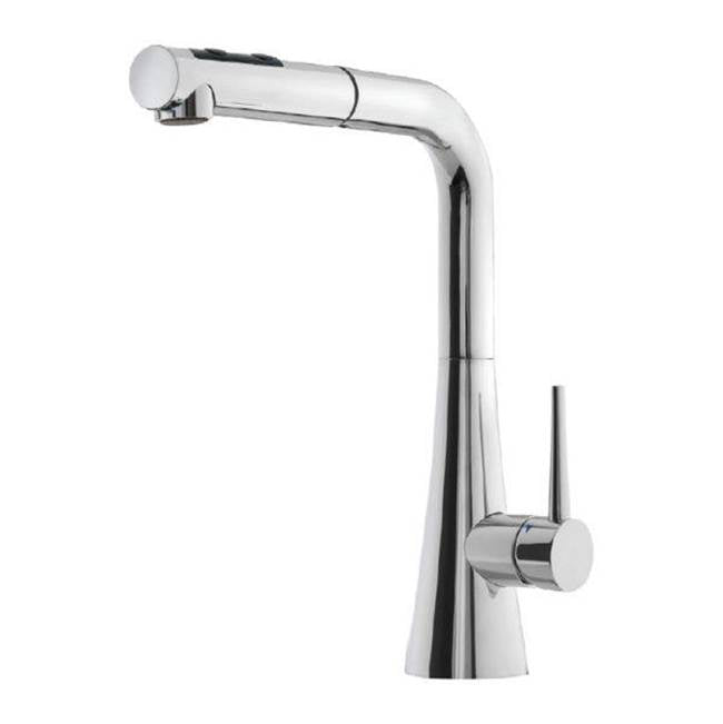 Hamat - Serenity Dual Function Pull Out Kitchen Faucet in Polished Chrome - Polished Chrome